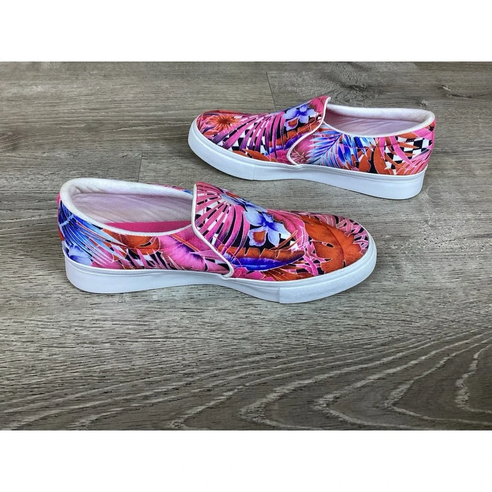 Nike Women's Court Royale Leser Floral Print Slip On Shoes CD7003-600 Size 7
